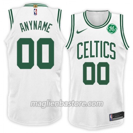 Maglia NBA Boston Celtics Personalizzate Nike 2017-18 Bianco Swingman - Uomo